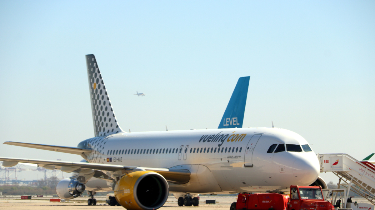 Imagen de un avión de Vueling.