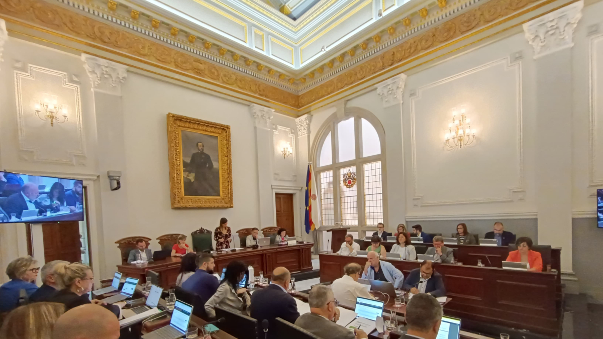 Imagen de la sesión plenaria del Ayuntamiento de Reus.