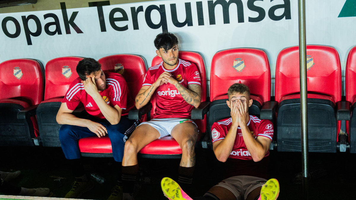Imatge del partit entre el Nàstic i el Málaga