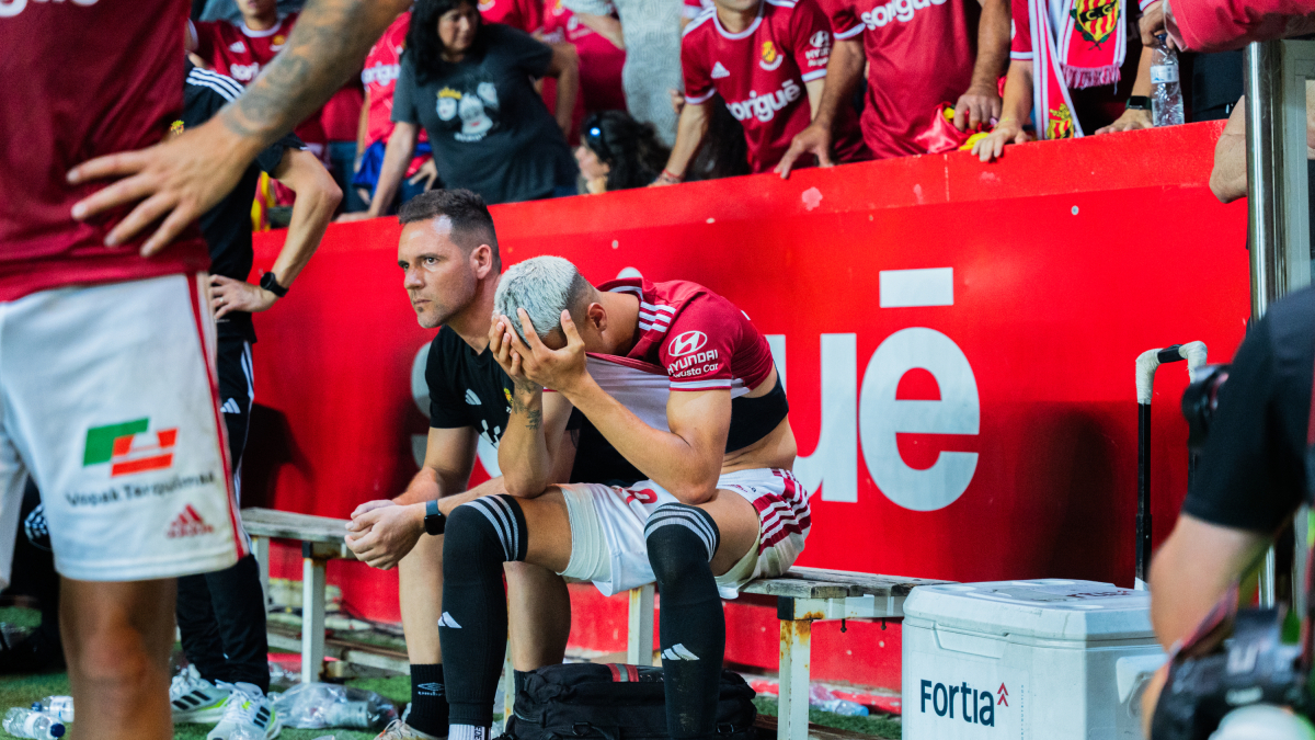 Imagen del partido entre el Nàstic y el Málaga