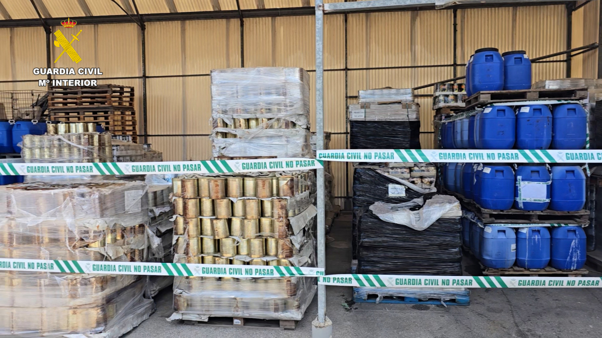 Imagen de los productos inmovilizados que no eran aptos para el consumo humano.