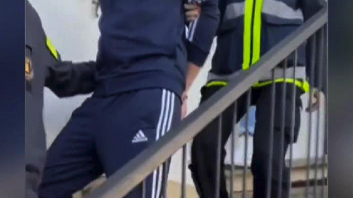 Momento de la detención de Carlos Navarro «El Yoyas».