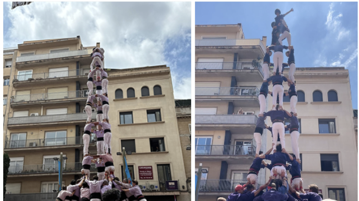 El primer 3de9f de la temporada dels Minyons i el primer 4d9f de la temporada dels Capgrossos. Minyons de Terrassa / Capgrossos de Mataró