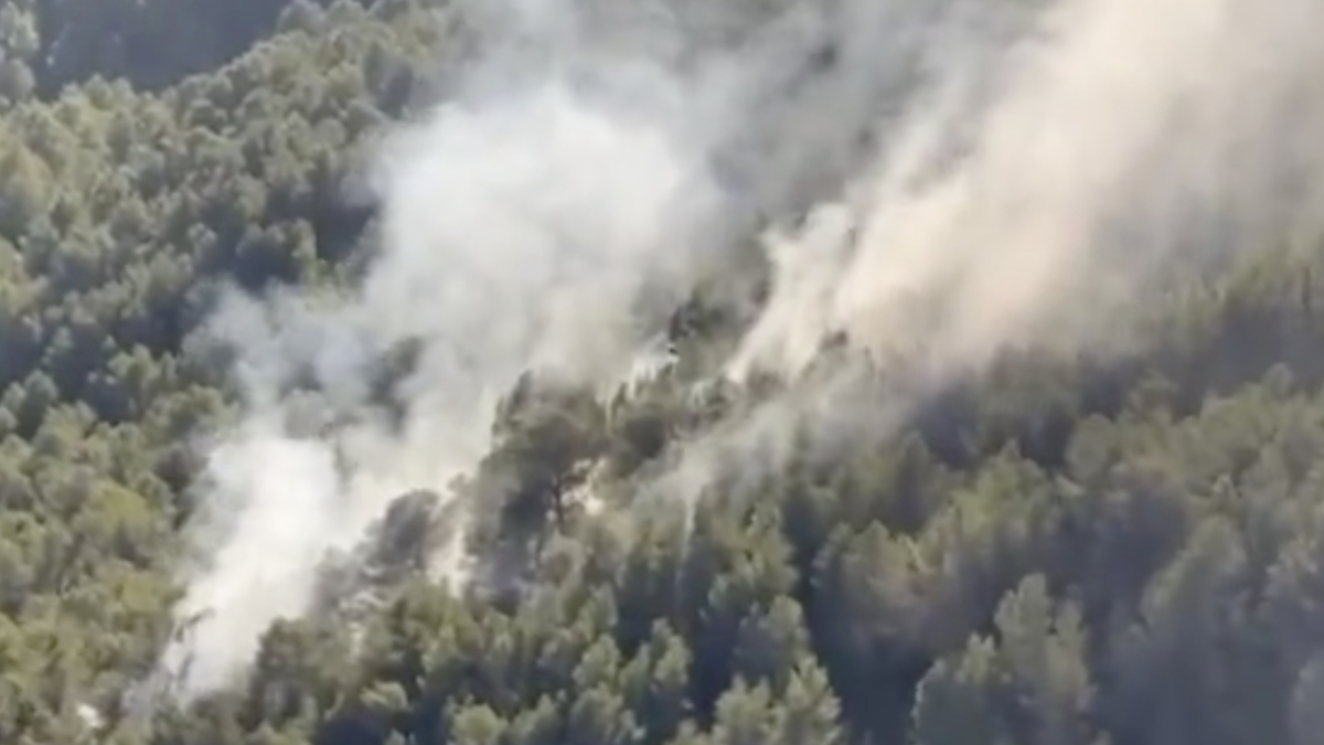 Imagen del incendio.