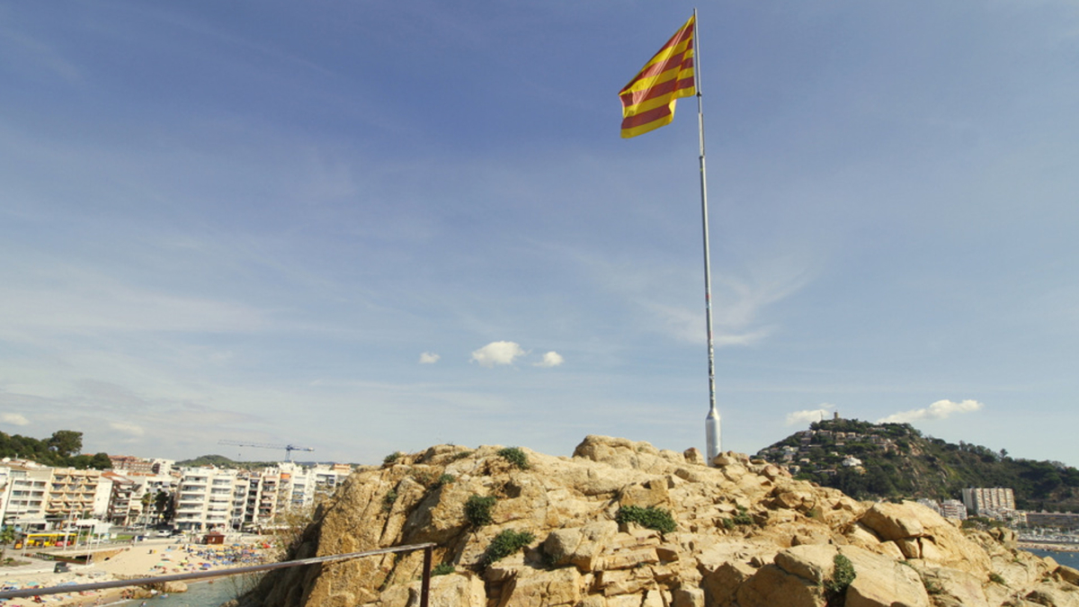 El promontorio de la roca de Su Palomera de Blanes.