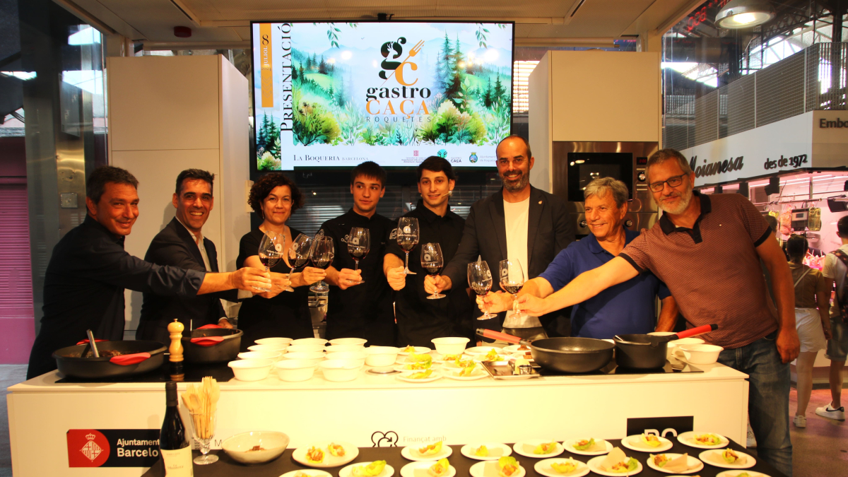 Imagen de la presentación del GastroCaça en el Mercado de la Boqueria de Barcelona