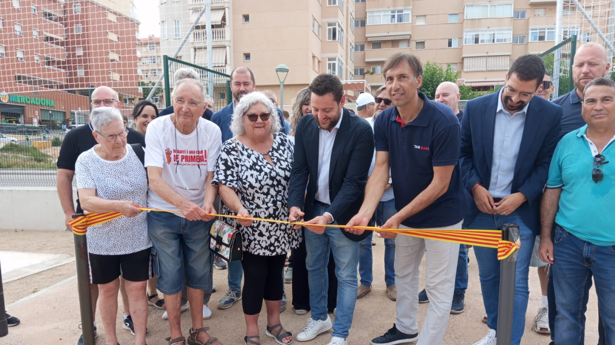 Imagen de la inauguración del parque.