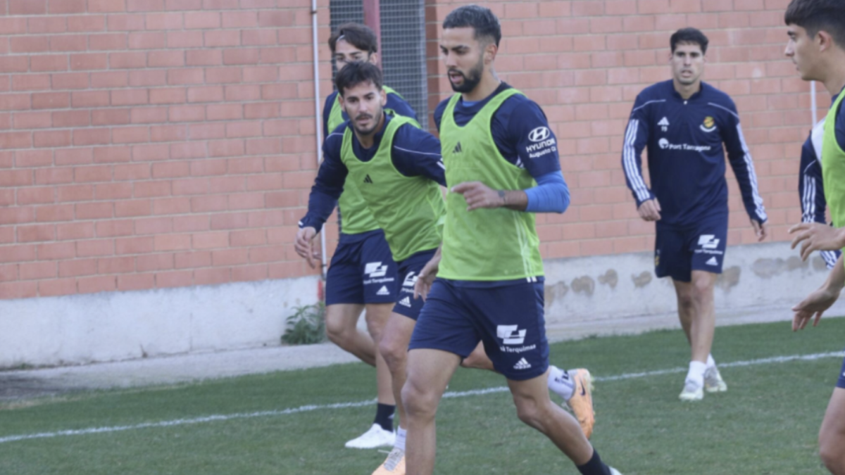 Imatge de Hamza Bellari durant un entrenament.