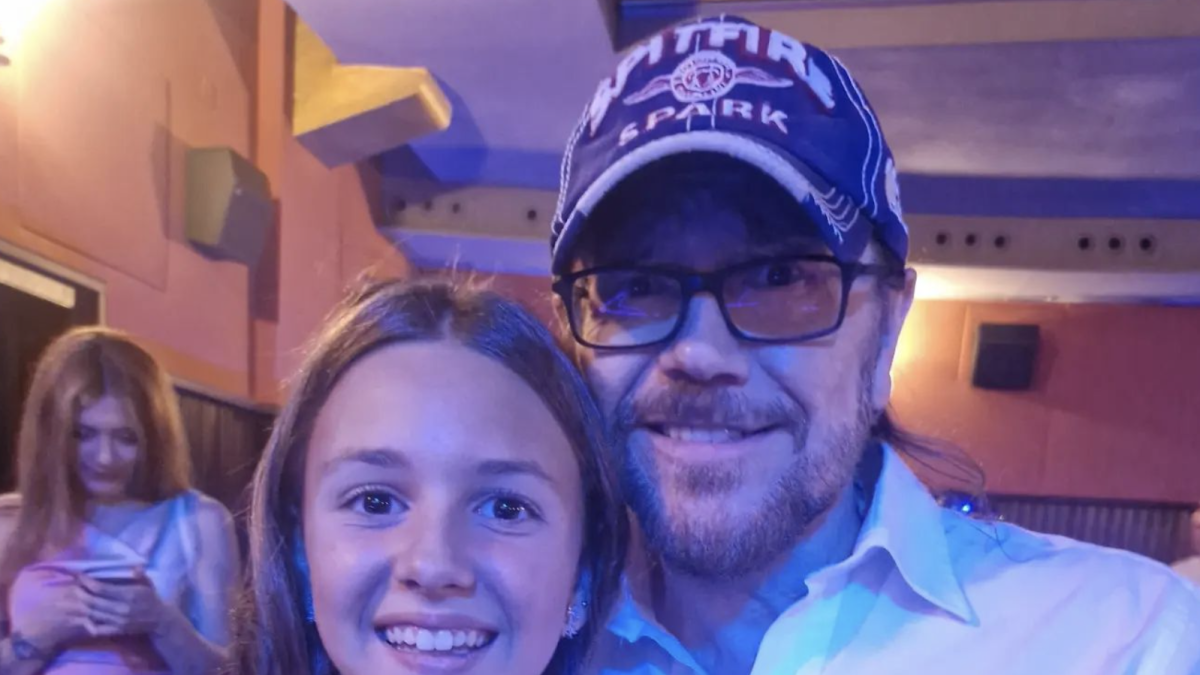 Imagen de Ingrid Palomares con Santiago Segura.