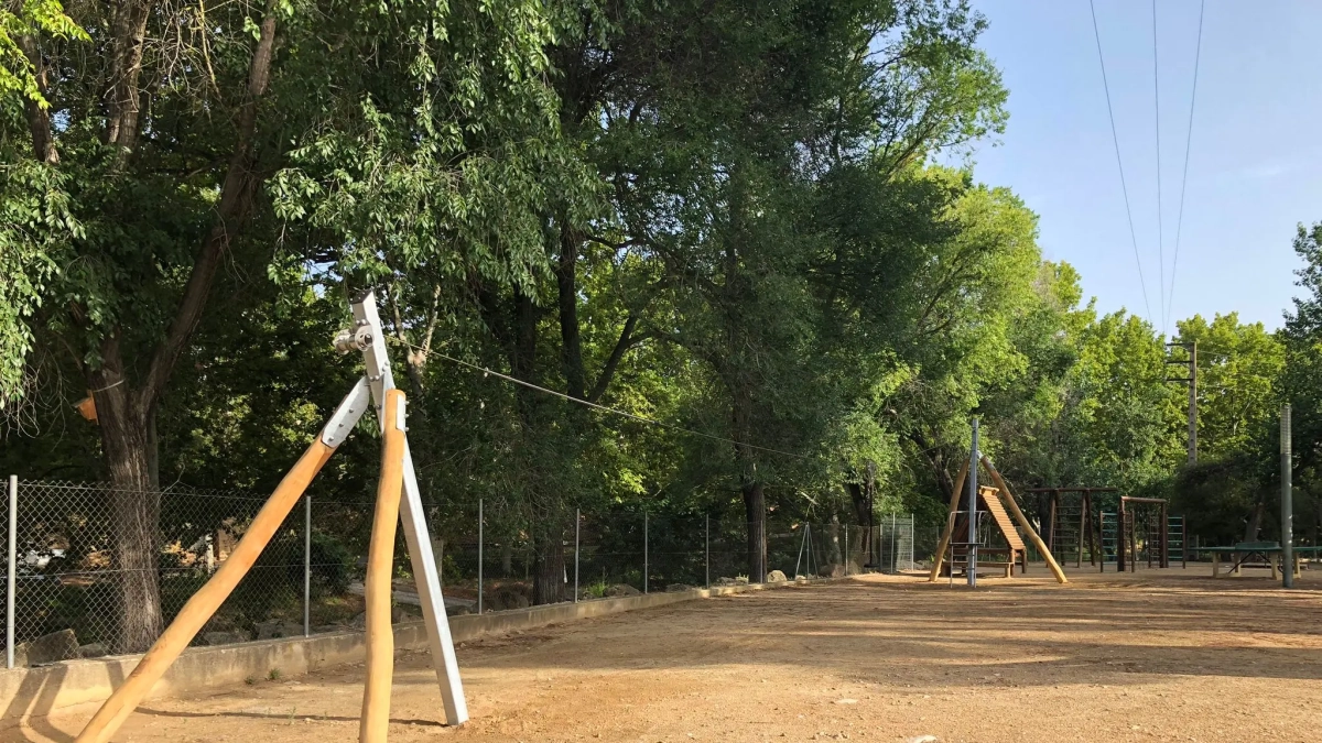 Imatge de la nova tirolina del Catllar.