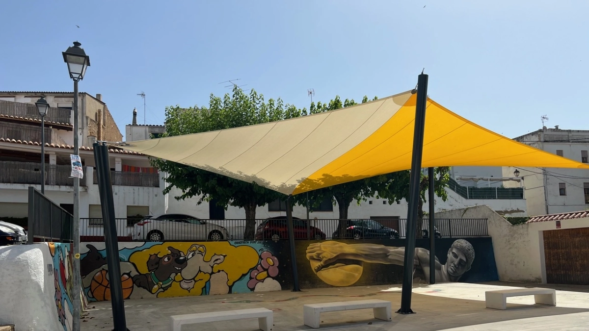 Imagen del nuevo refugio climático en la Bisbal del Penedès
