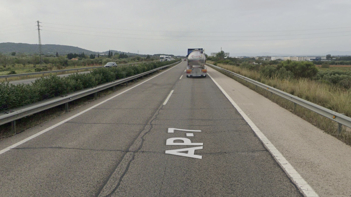 Imatge de l'AP-7 a Ulldecona.