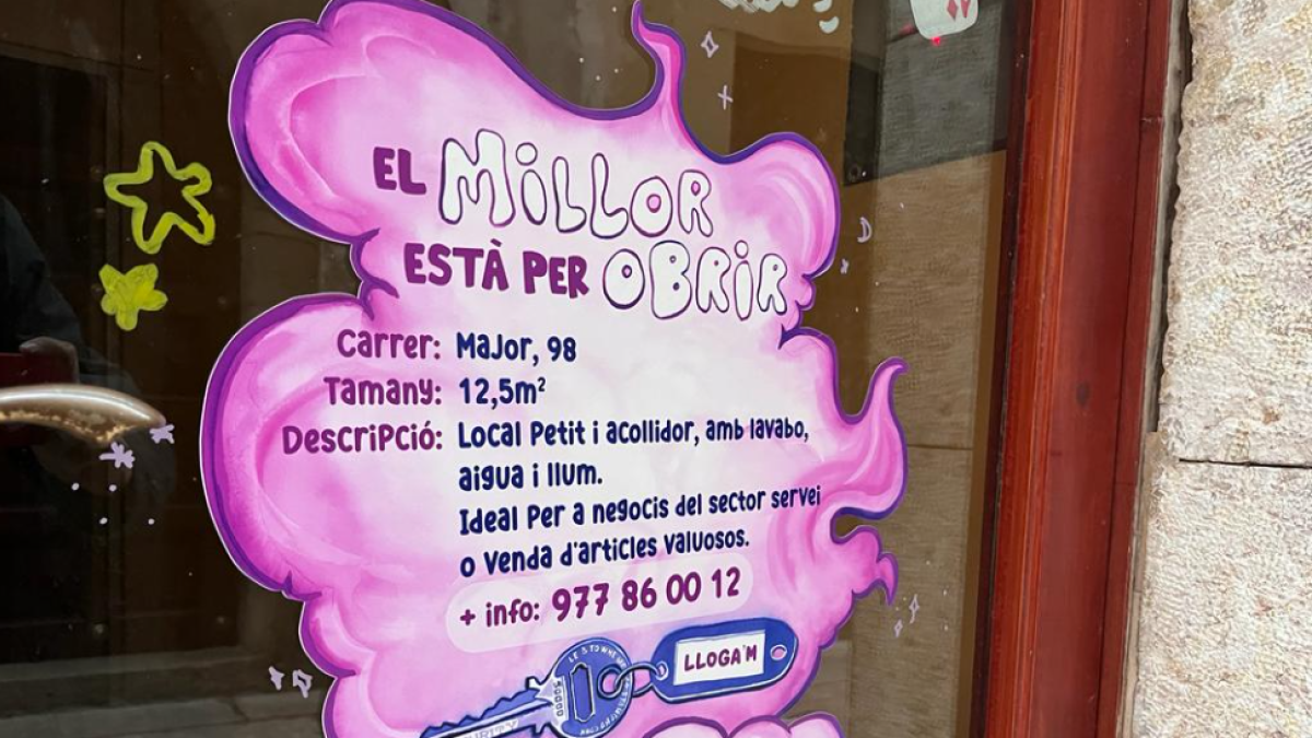 Uno de los locales vacío que participa en la campaña.