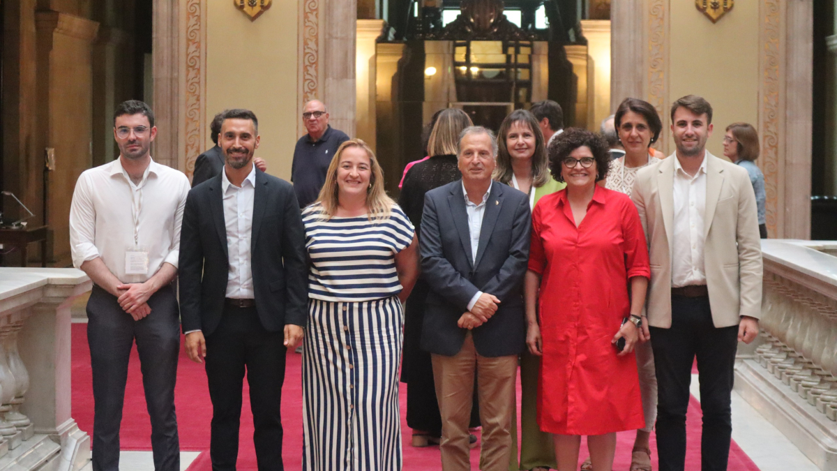 Alfons García en el Parlament de Catalunya, una vez elegido como nuevo senador autonómico.