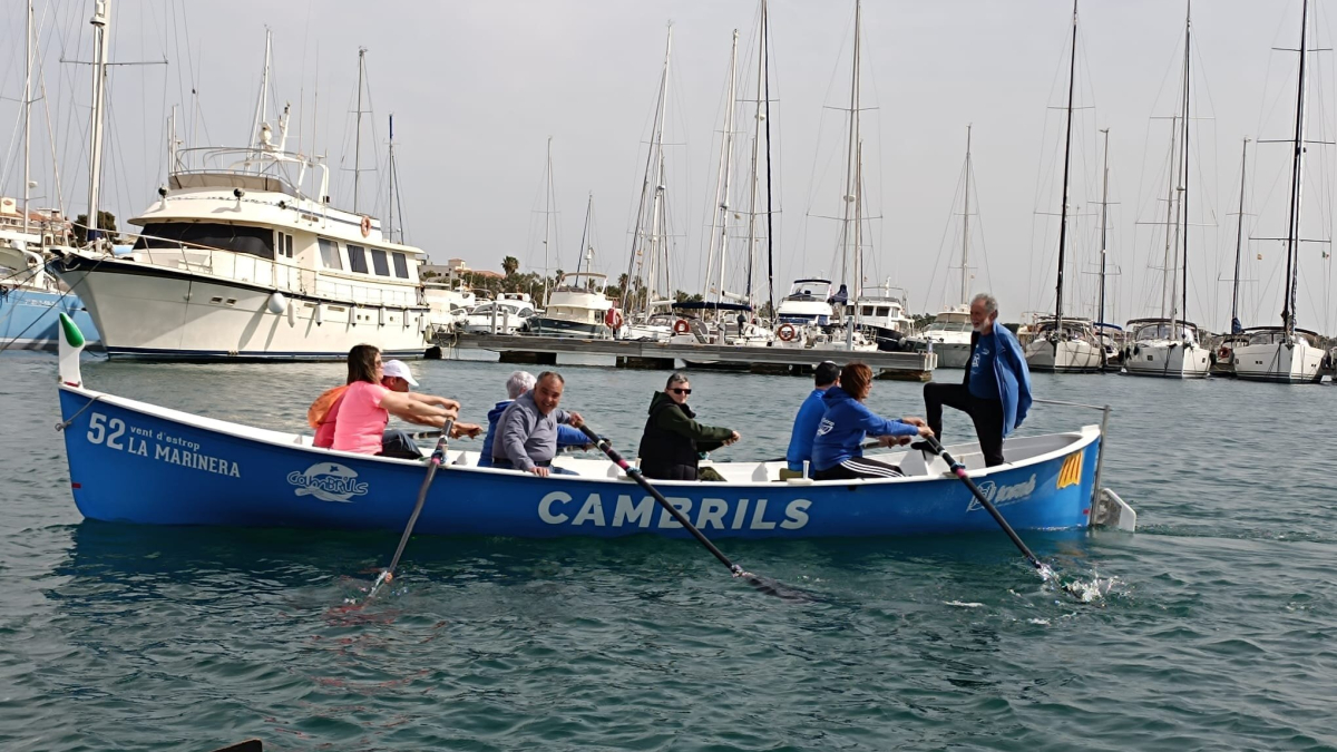 Imagen de una de las salidas de remo adaptado