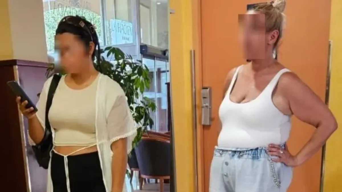 Les dos mujeres se vestían como turistas para pasar desapercibidas.