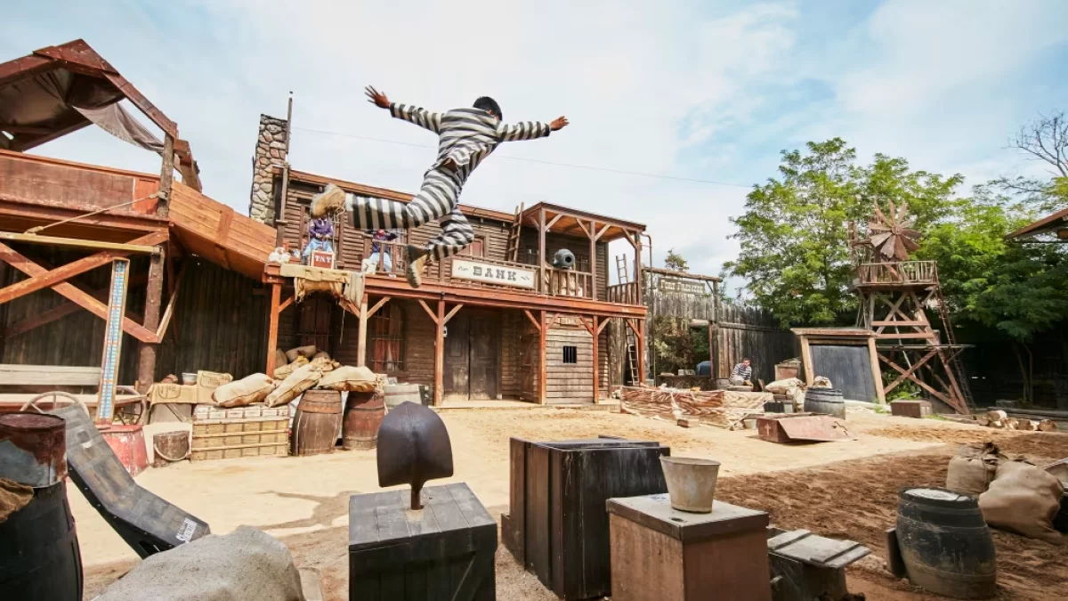 Imagen del espectáculo del Far West en PortAventura World