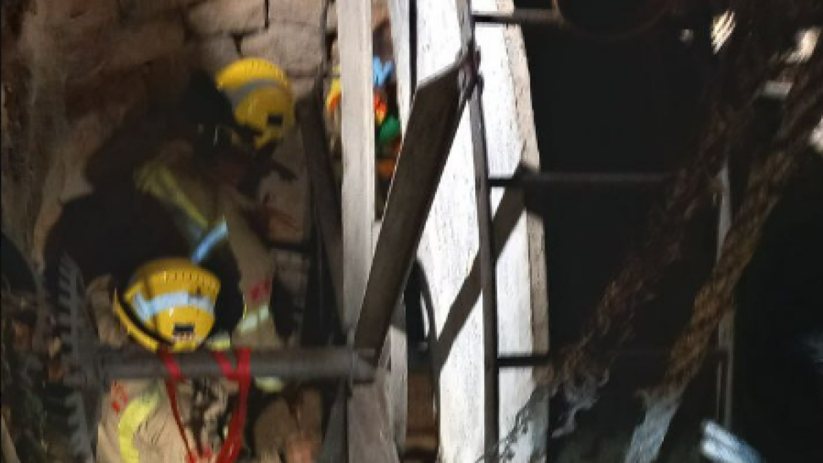 Imagen del dispositivo de los Bomberos en Horta de Sant Joan.