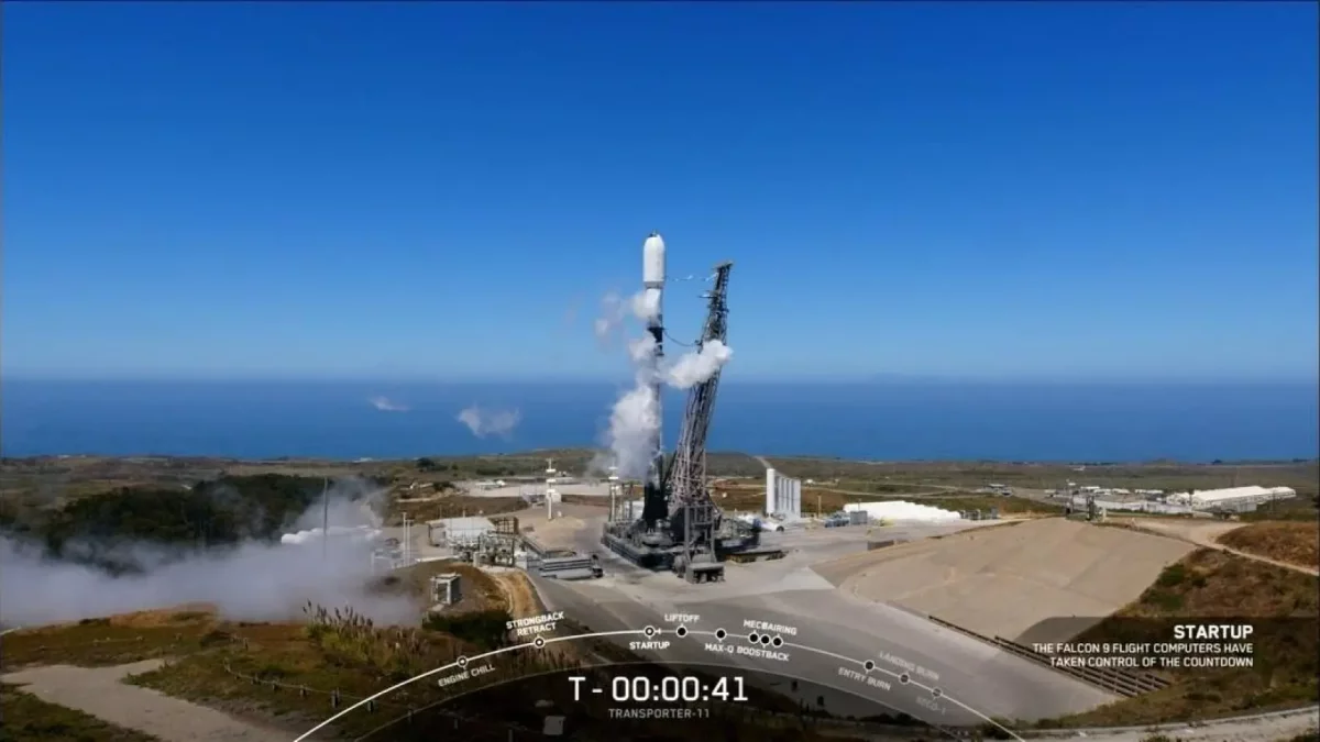 Imatge del llançament del nou satèl·lit