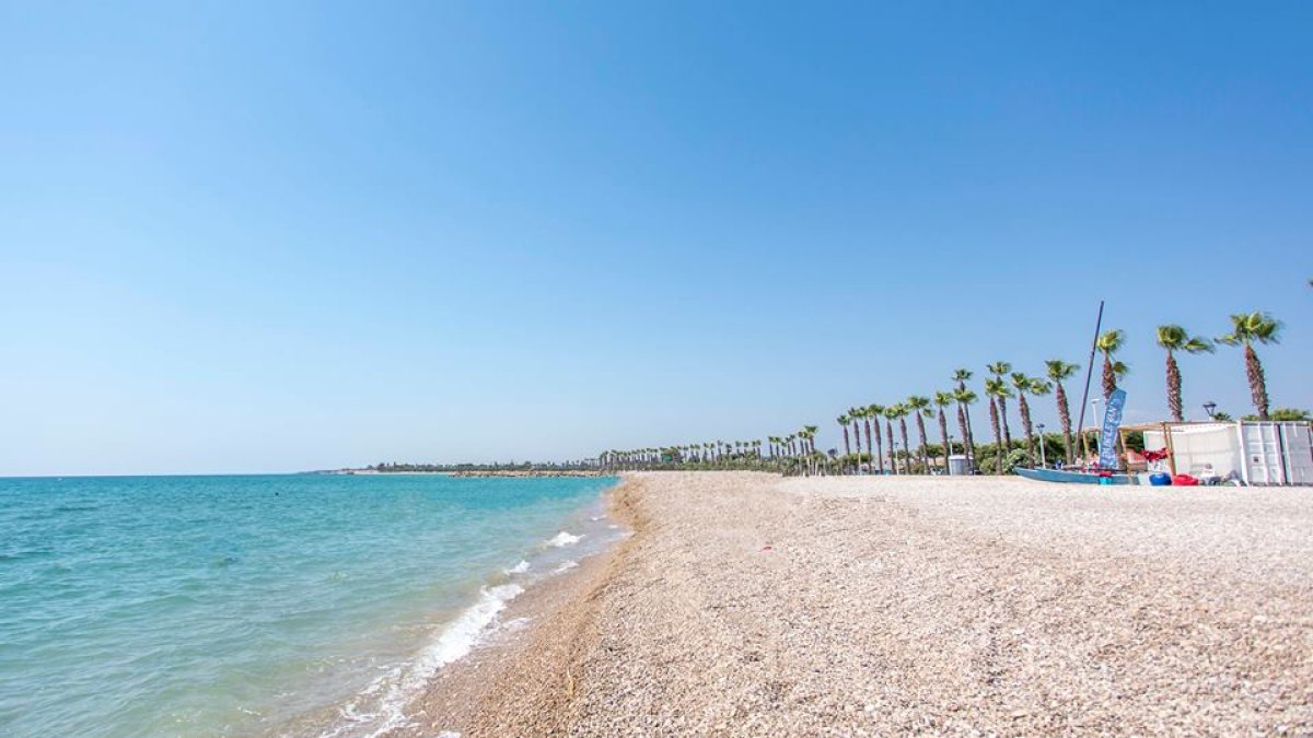 Imagen de la playa de las Casas de Alcanar.