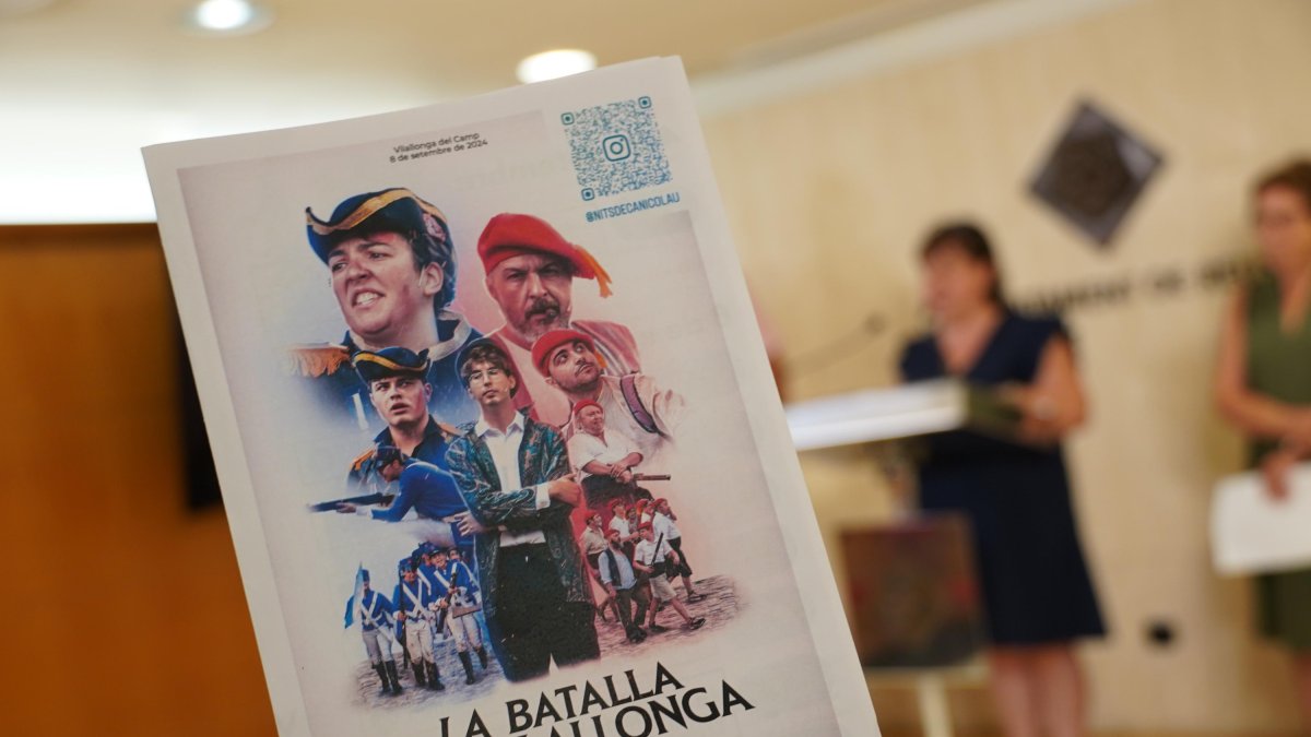 Fulletó informatiu de l’esdeveniment, durant la presentació a Reus.