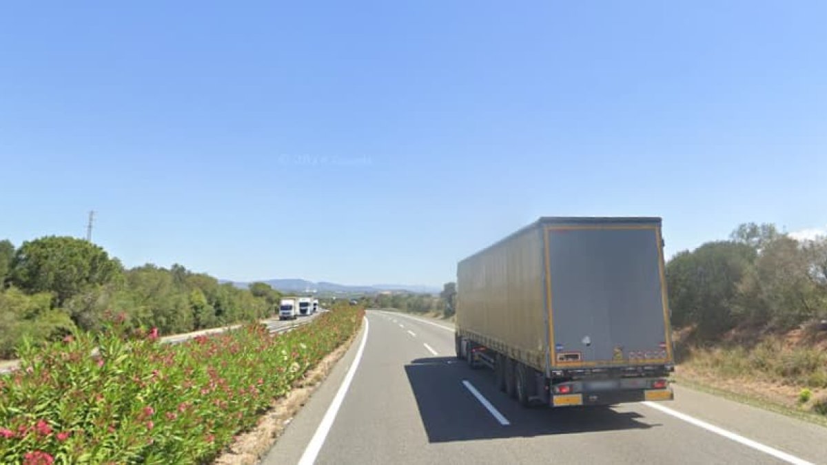Imagen de la AP-7 a su paso por Freginals.