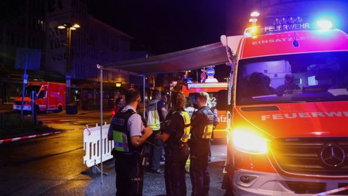 Servicios de emergencia después del ataque a Solingen