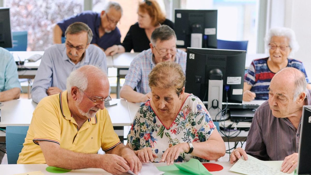 Imatge d'un taller de la Fundació 'la Caixa'.