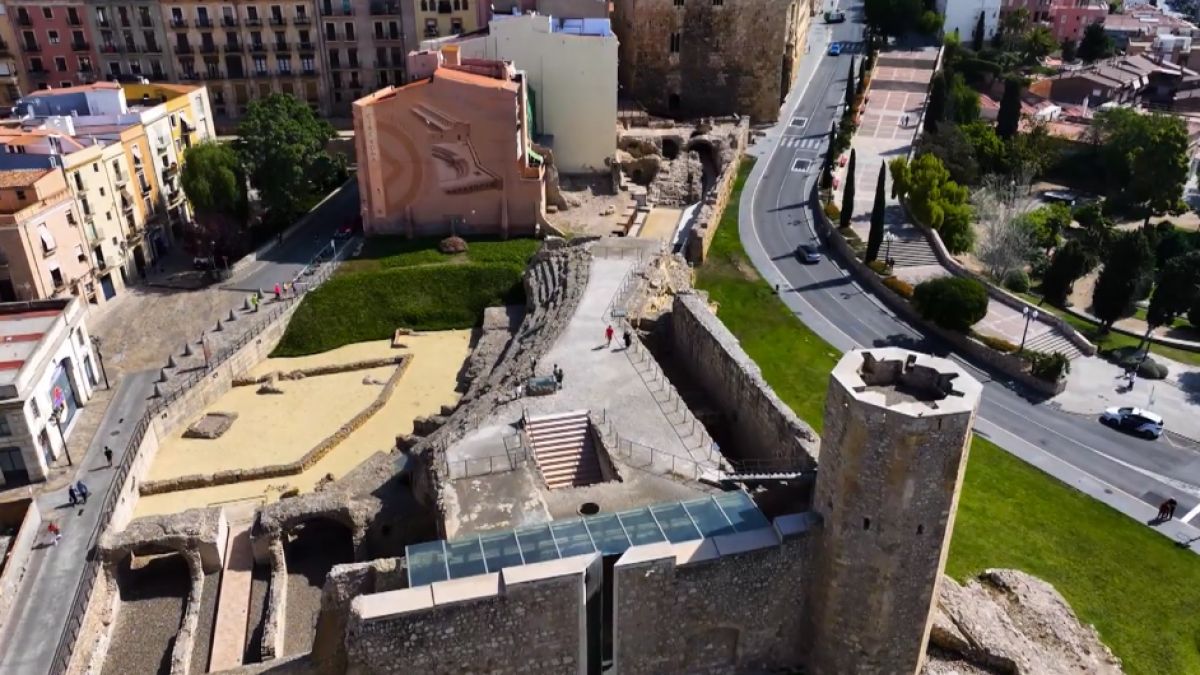 Imagen aérea del circo romano.
