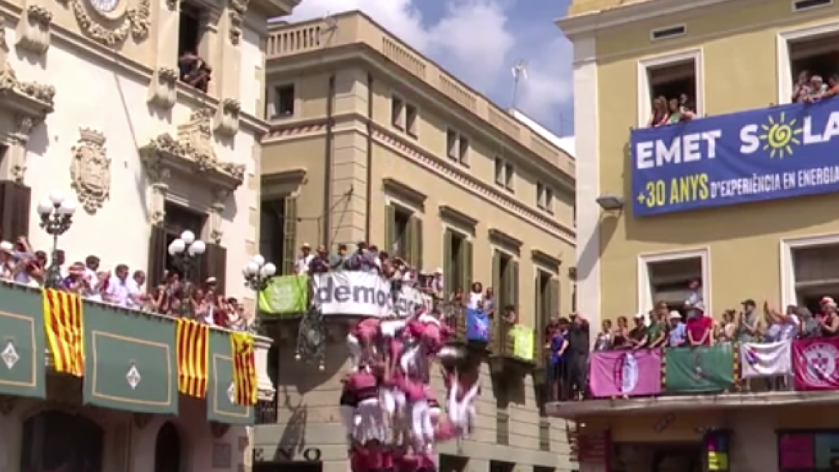 El 4 de 9 net de la Vella de Valls, a la diada de Sant Fèlix.