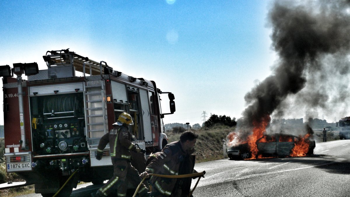 Fotografía de archivo de un accidente de tráfico