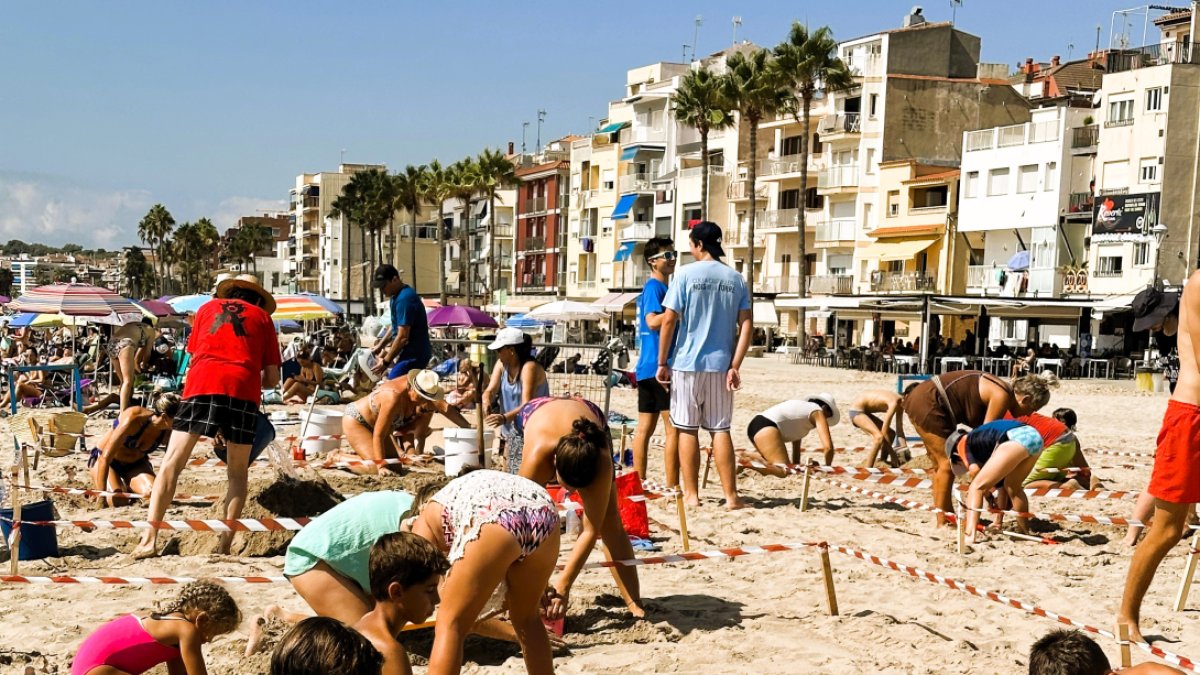 Imagen de una edición anterior del Concurso de castillos de arena de Santa Rosalia