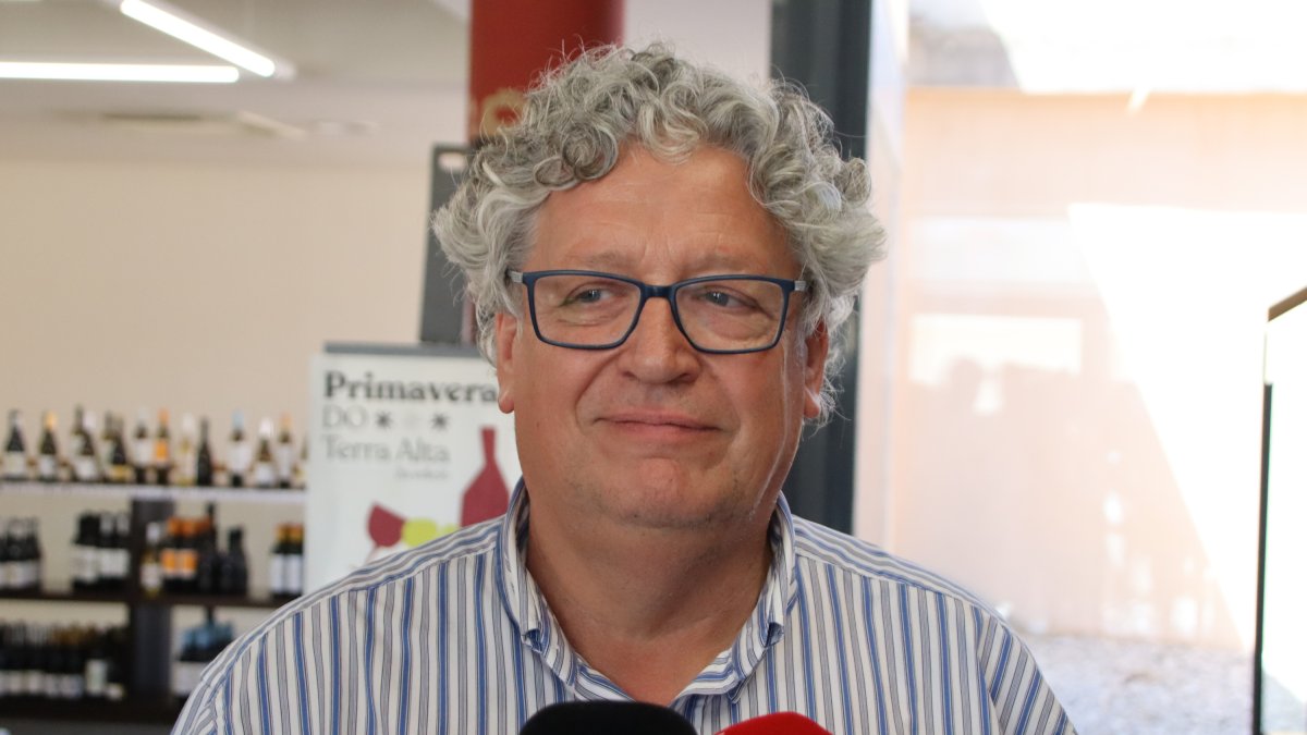 Imatge del president del consell regulador de la DO Terra Alta, Pere Bové.