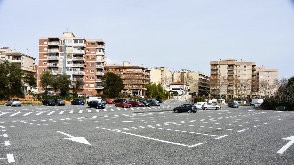 Imatge d'un aparcament públic a Torredembarra.