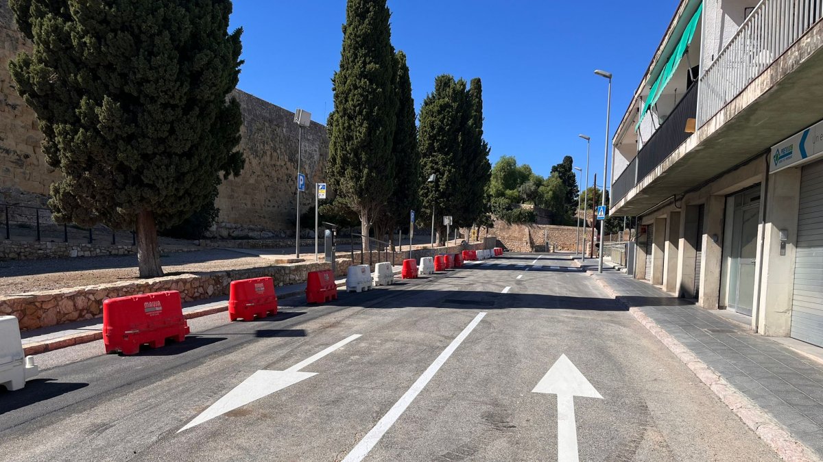 Imatge del passeig Torroja un cop finalitzades les obres.