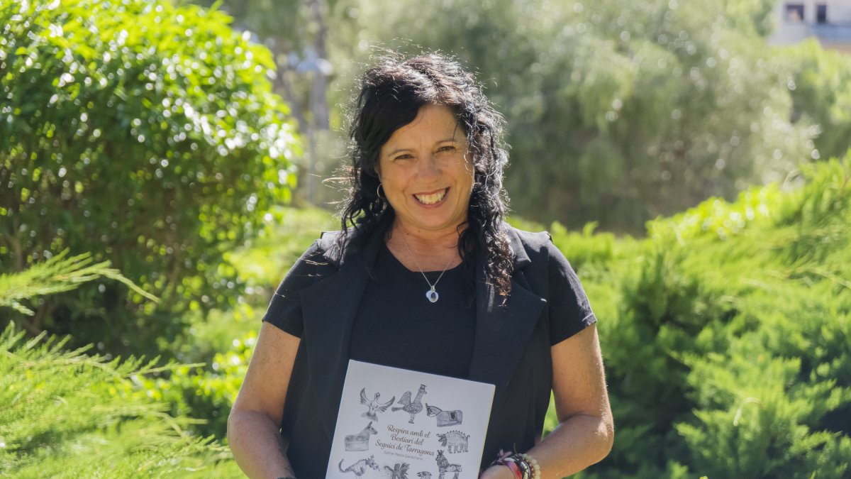 Esther Neila, autora del cuento, este domingo en Tarragona.