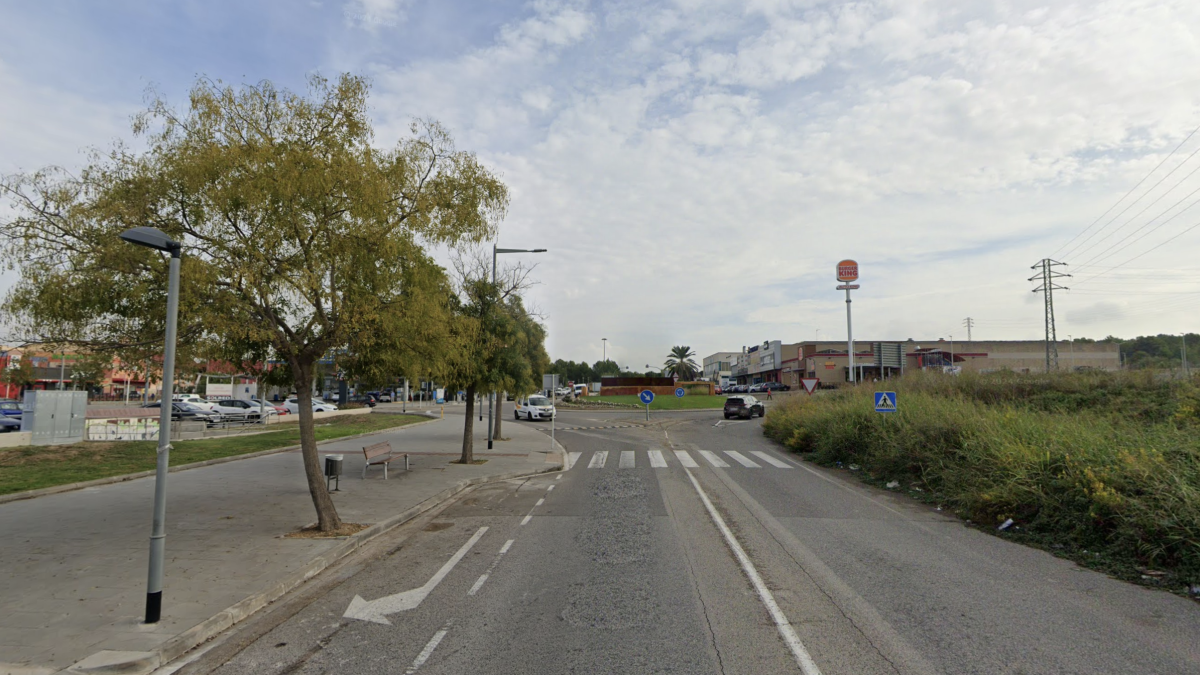 Imagen de la carretera Barcelona del Vendrell.