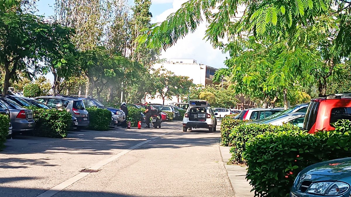 La Policía Local en el lugar de los hechos.