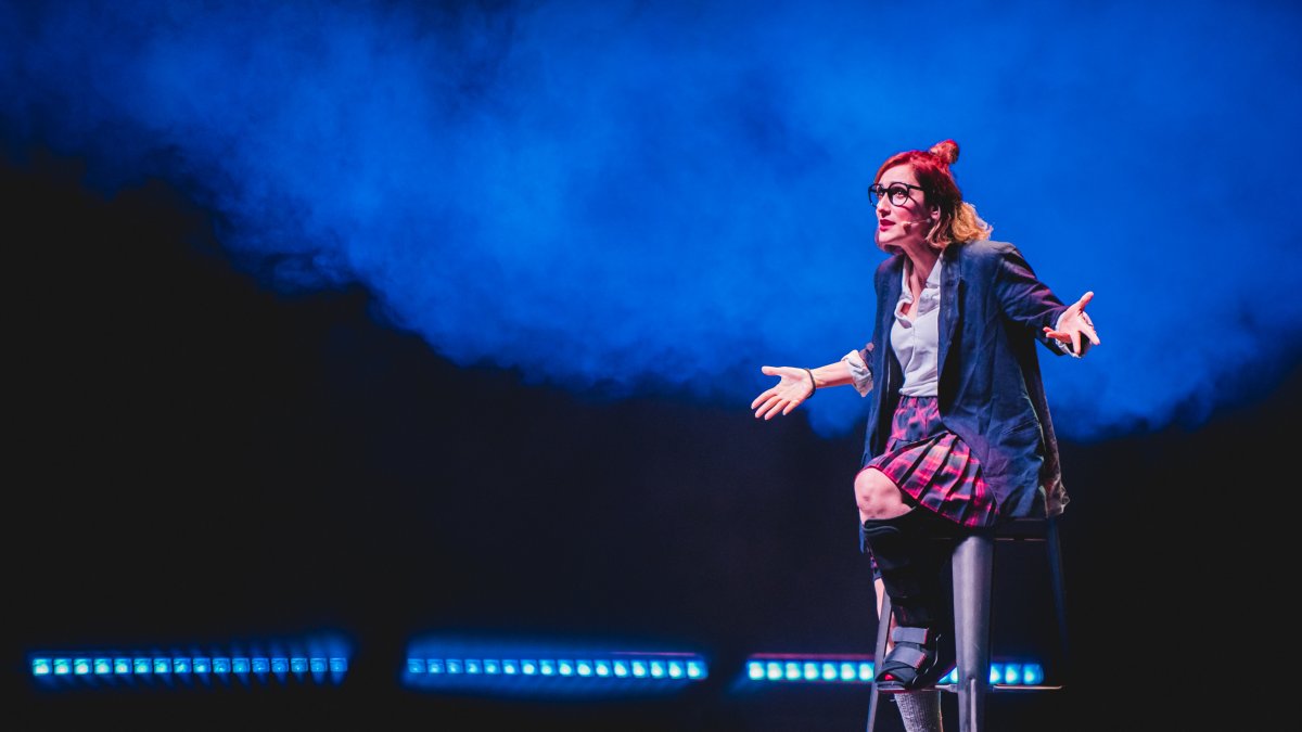 Ana Morgade en el escenario.