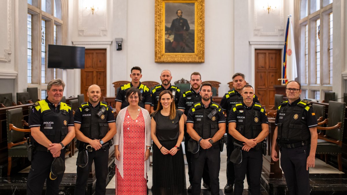 Acte de benvinguda als nous agents de la Guàrdia Urbana de Reus.