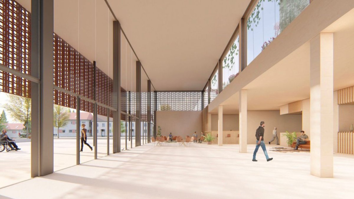 El Centre Cultural comptarà amb un vestíbul de 314 m2.