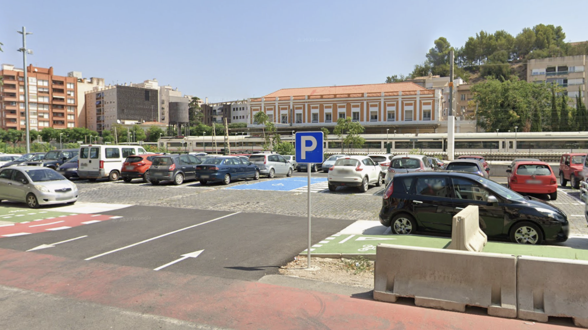 Imatge de l'aparcament actual.