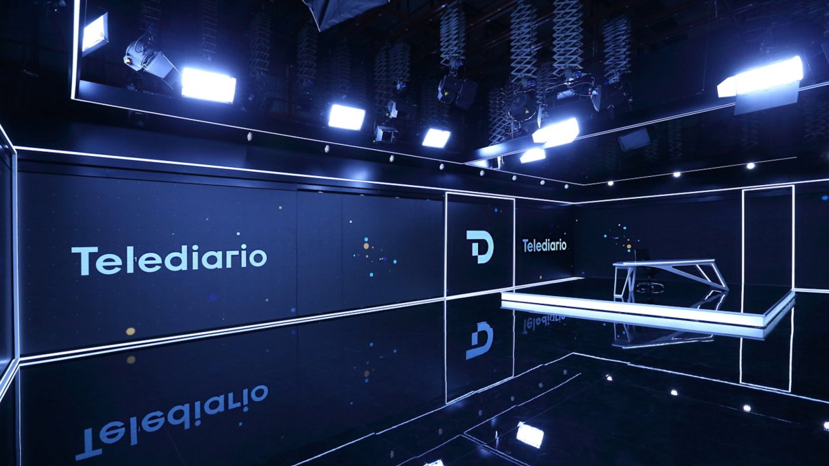 El nuevo plató de los 'Informativos' de RTVE, en una imagen cedida. (Horizontal)