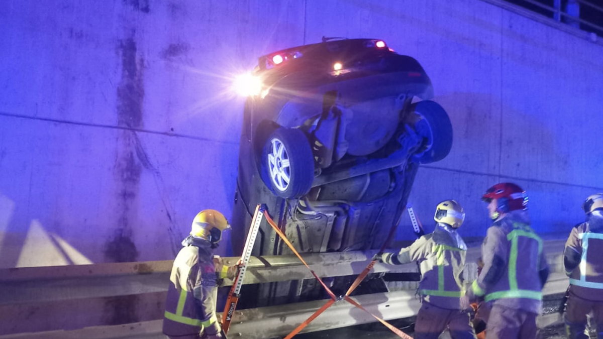 Imagen del vehículo siniestrado.