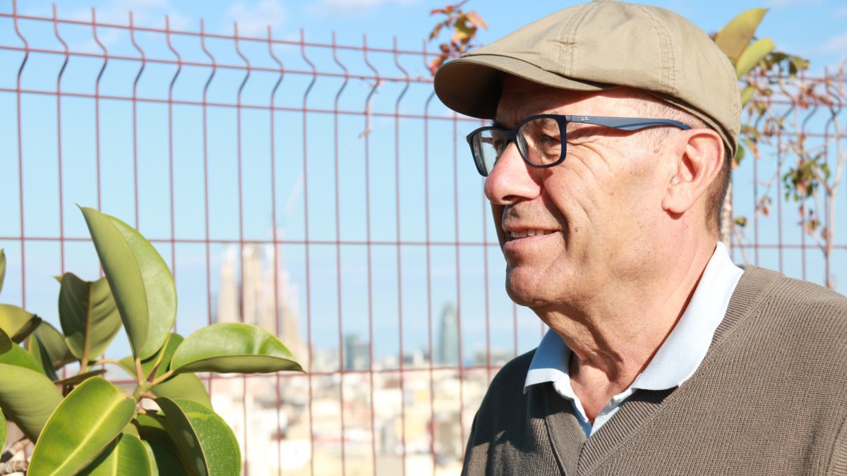 Salah Jamal, en Barcelona durante la entrevista a la ACN.