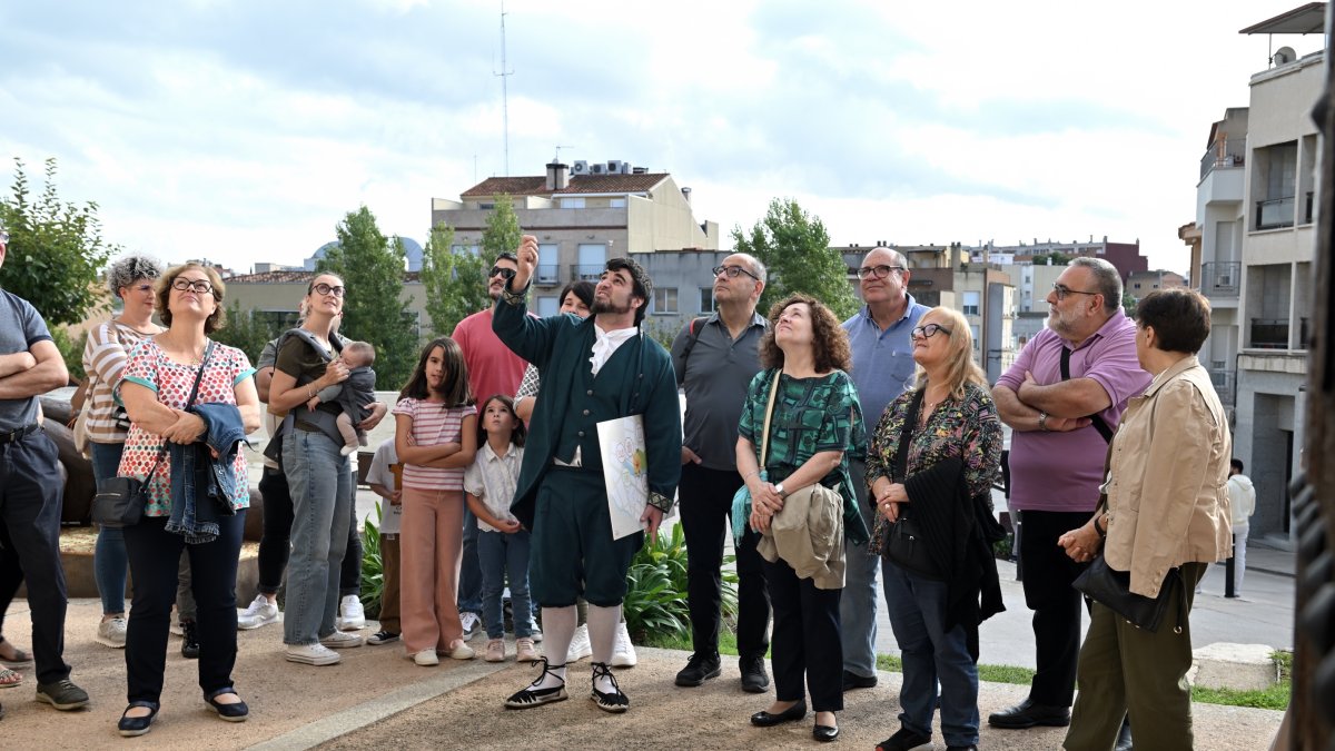 Un instant de la visita teatralitzada al Morell.