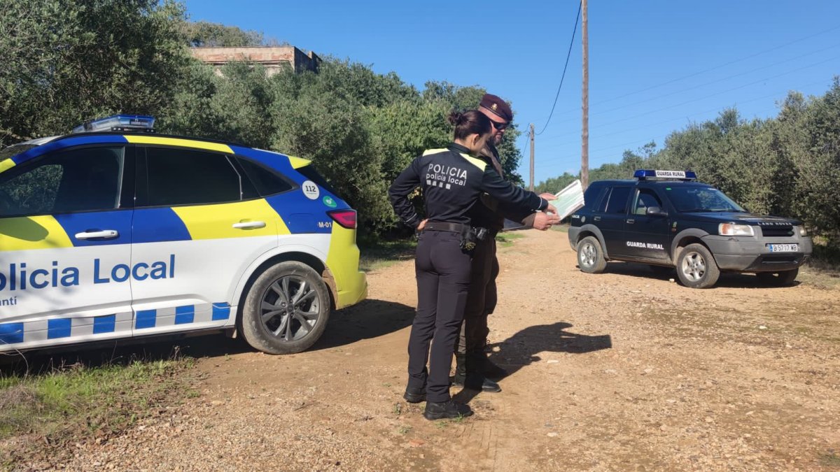 El servei de guarda rural treballa de manera coordinada amb la Policia Local.