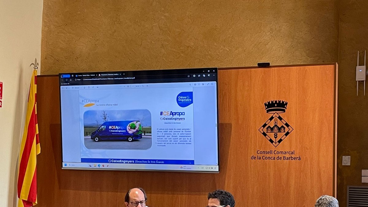 Presentació del nou servei de la banca mòbil a la Conca de Barberà.