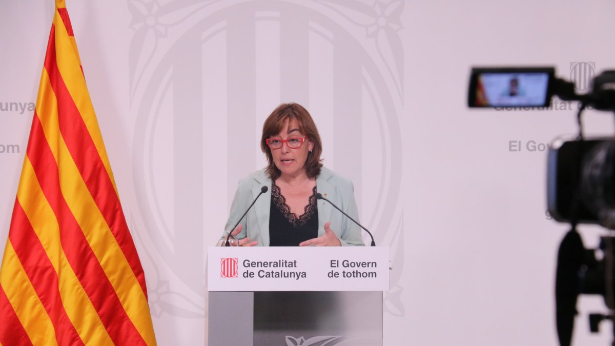 La portaveu del Govern, la consellera Sílvia Paneque