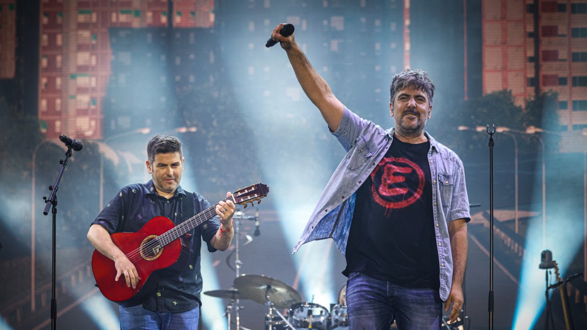 Concierto de Estopa en el Estadi Olímpic Lluís Companys de Barcelona.